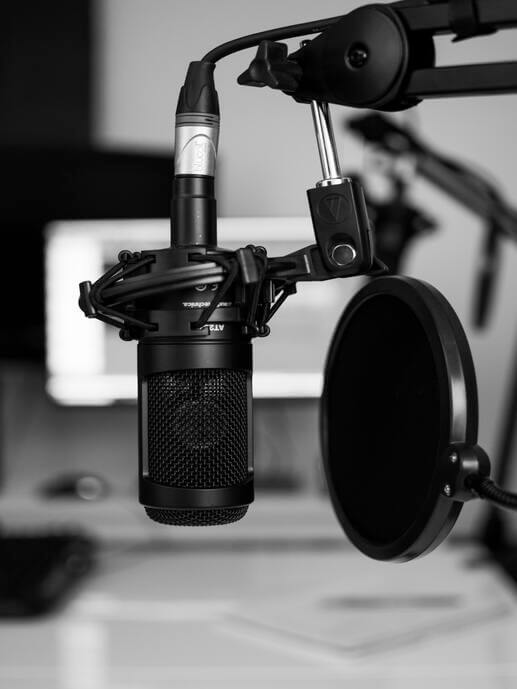 Micrófono estudio radio