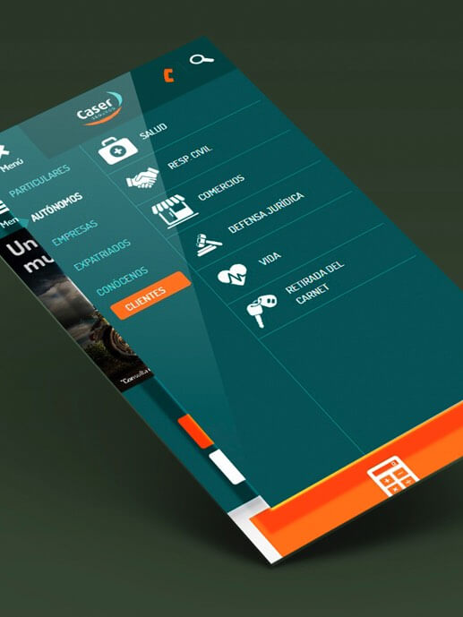 Babel Multi-experience Development  Caser. Caser mobile application screen