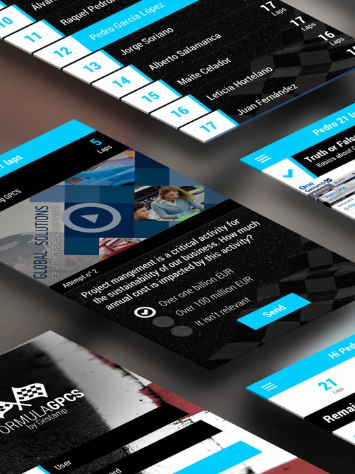 Babel Multi-experience Development Gestamp. Mobile device application screen