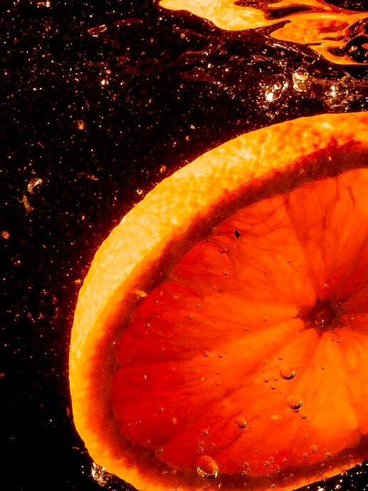 Babel Telecomunicaciones Orange. Imagem de uma fatia de laranja